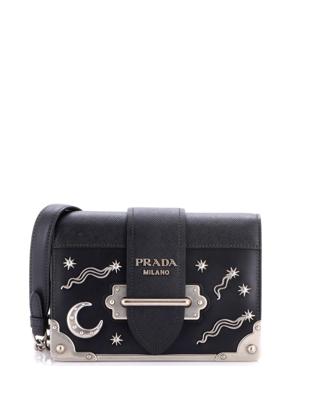 Prada Cahier Crossbody Bag Embellished #349729P19B